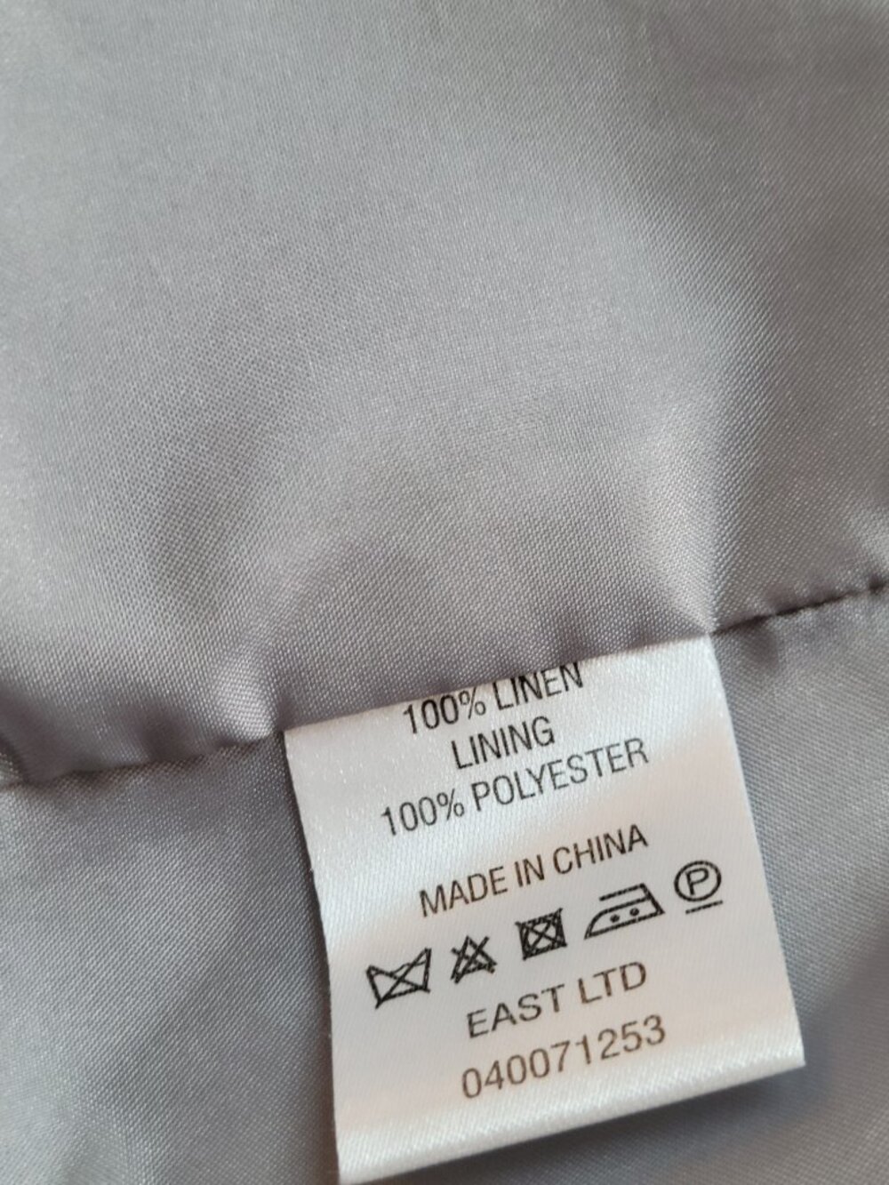 East Linen Moto Style Jacket Collarless Asymmetric Zip Women's UK 18 Plus Size - Picture 3 of 10